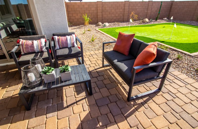 Outdoor Paver Patio Setup